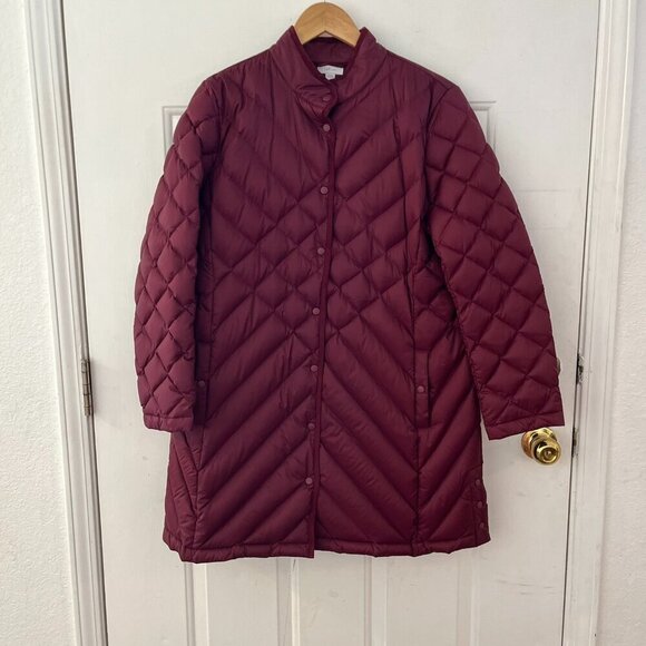 J.Jill Woman's Puffer Quilted Outdoor Winter Down-Filled Jacket Sz LrP - Picture 1 of 9